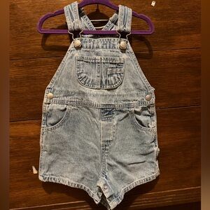 GAP Light Blue Denim Shortalls for Kids